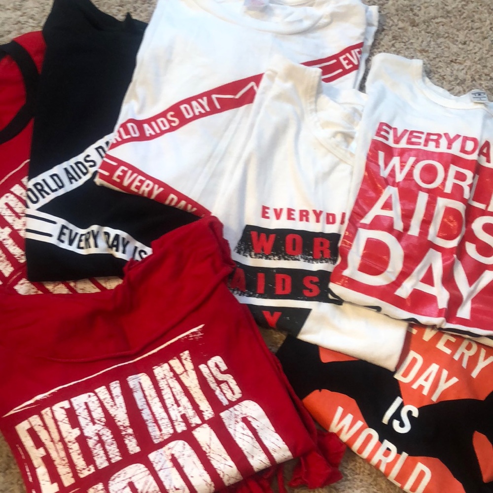 MAC Every Day is World AIDS Day tshirts